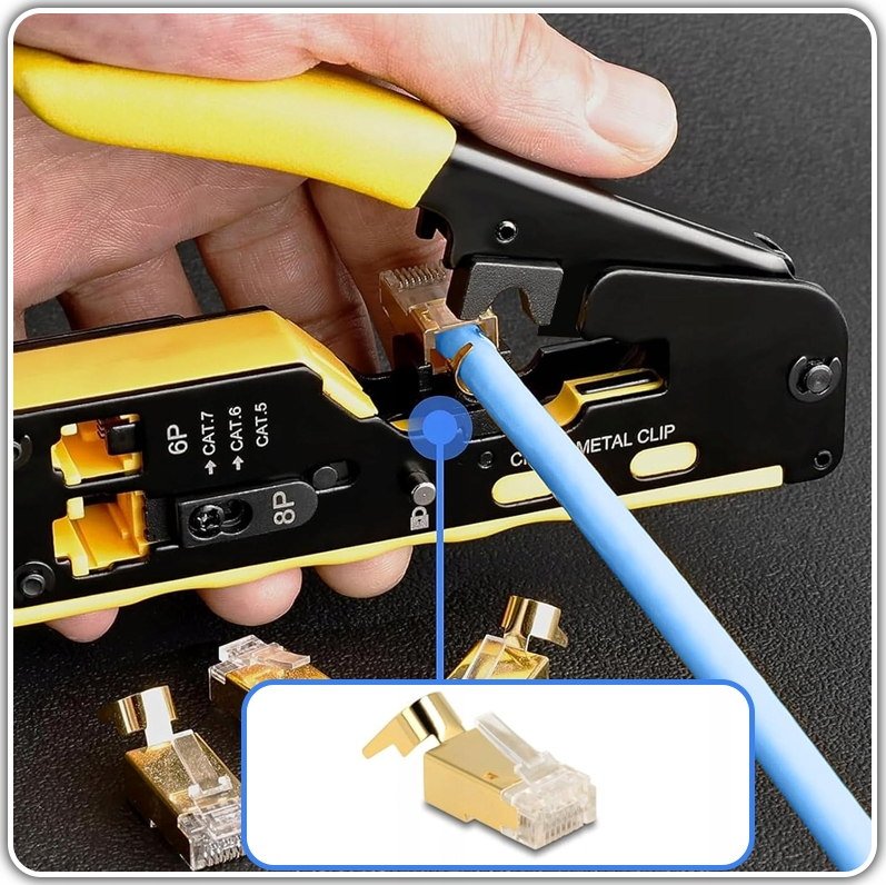 narzędzie do zaciskania, cięcia i zdejmowania izolacji